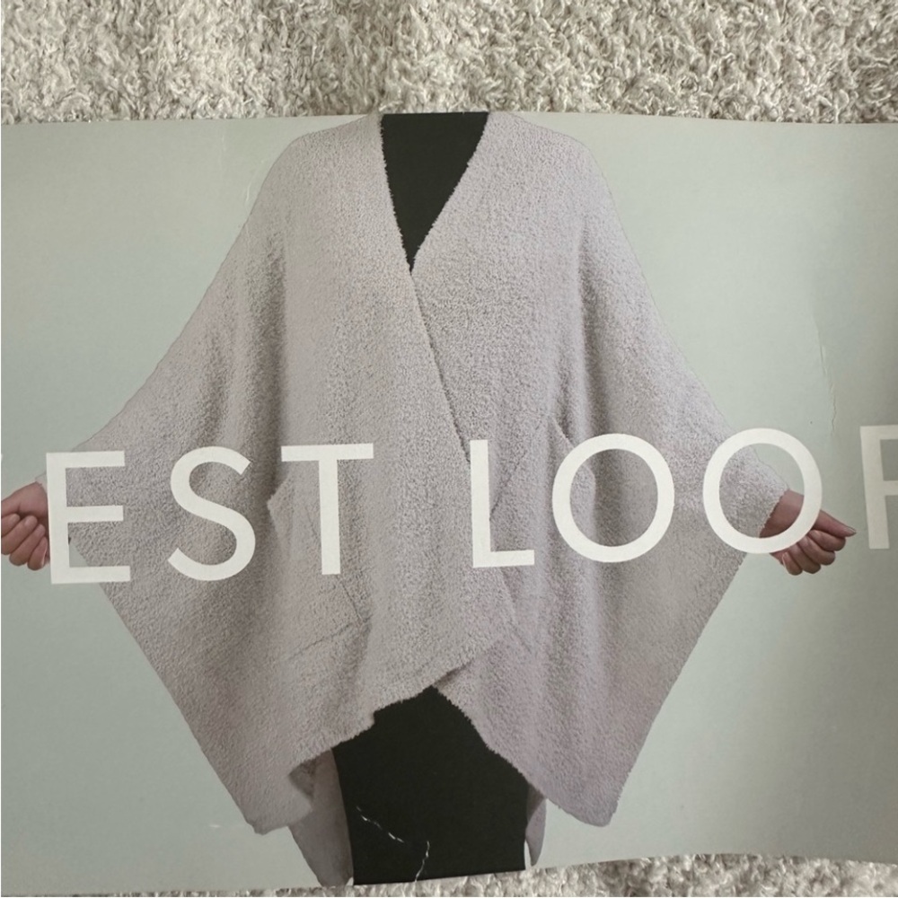 West Loop Creamy taupe Shrug Poncho Sweater
